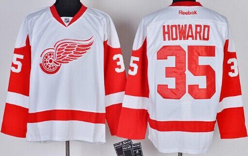 راعي طويله Men's Detroit Red Wings #35 Jimmy Howard White 2017-2018 adidas Hockey Stitched NHL Jersey راعي طويله