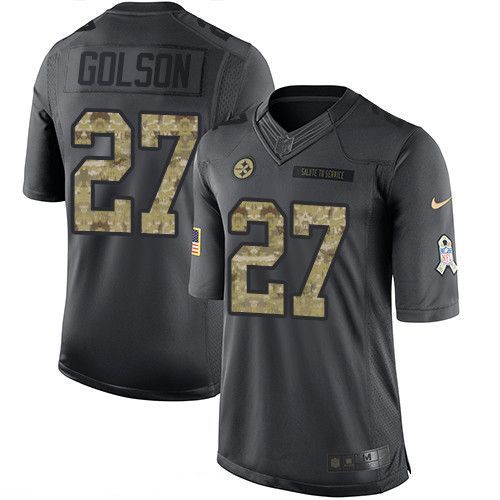 جوال موتورولا قديم Men's Pittsburgh Steelers #27 Senquez Golson Black Anthracite 2016 Salute To Service Stitched NFL Nike Limited Jersey جوال موتورولا قديم