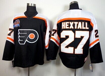قياس كتلة الجسم Philadelphia Flyers #27 Ron Hextall Stanley Cup Black Throwback ... قياس كتلة الجسم