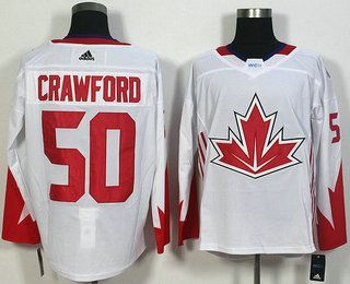 تشليح الرياض هونداي Men's Team Canada #50 Corey Crawford White 2016 World Cup of Hockey Game Jersey تشليح الرياض هونداي
