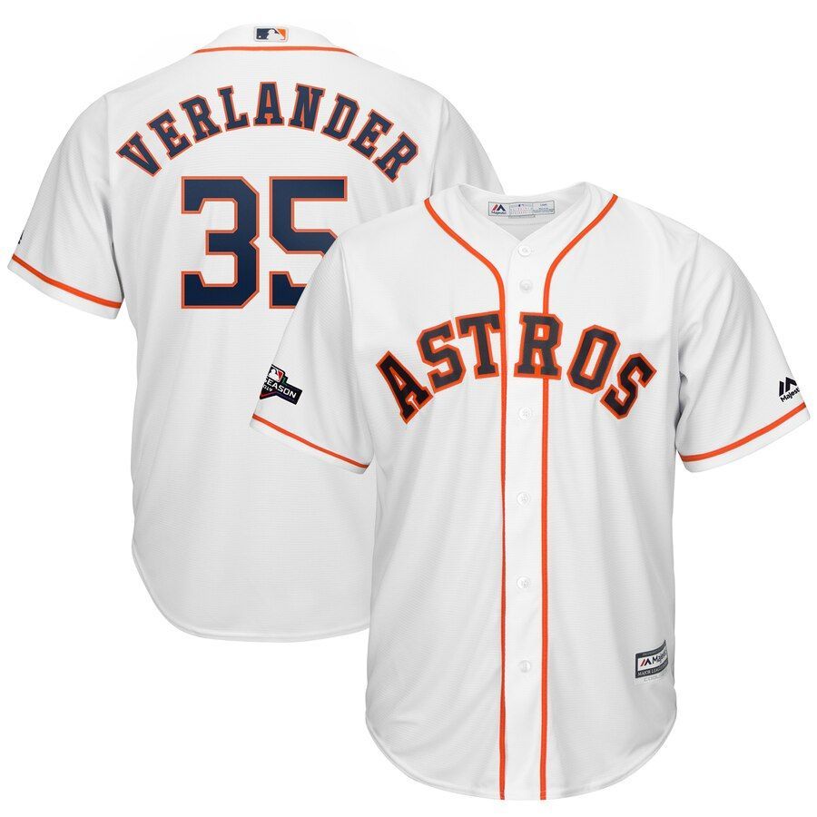 هدايا زوجية Houston Astros #35 Justin Verlander Majestic 2019 Postseason Official Cool Base Player Navy Jersey علاج الام الركبة عند النساء