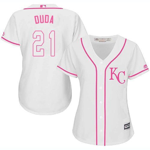 اضن Royals #21 Lucas Duda White Pink Fashion Women's Stitched Baseball ... اضن