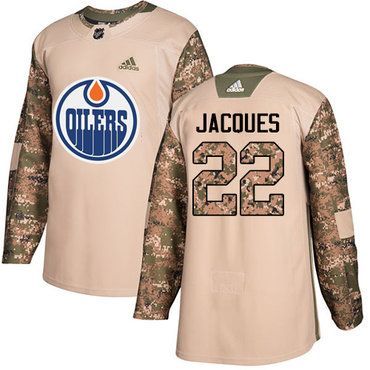 حيوان السرطان Adidas Edmonton Oilers #22 Jean-Francois Jacques Orange Home Authentic Stitched NHL Jersey فريزر هاس عمودي