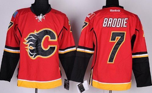 عطر ياسمين Calgary Flames #7 T.J. Brodie Red Jersey Nhl - Canvasprob عطر ياسمين