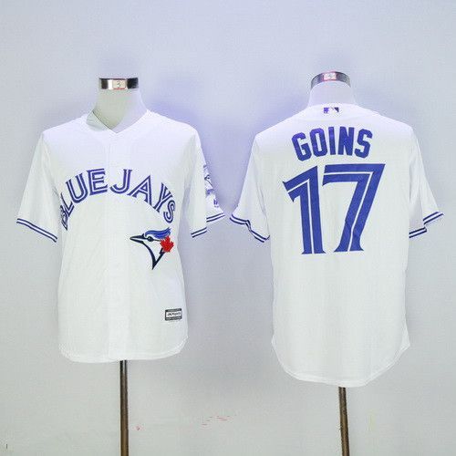 حبة داخل العين Men's Toronto Blue Jays #17 Ryan Goins White Home Stitched Mlb ... حبة داخل العين