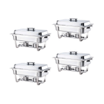 Alpha Living 4 Pack 8 Quart Stainless Steel Chafing Dish-Toolcent®