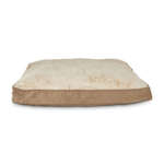 Petco Brown Memory Foam Rectangular Pillow Dog Bed, 30" L x 40" W