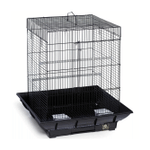 Prevue Pet Products Clean Life Series Black Bird Cage, 18" L X 18" W X 24" H