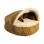 Snoozer Luxury Orthopedic Cozy Cave Pet Bed in Camel & Cream, X-Large
