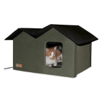 K&H Pet Products Outdoor Multi-Kitty House Cat Shelter Heated