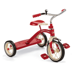 Radio Flyer Classic Red 10" Tricycle for Toddlers Ages 2-4 (34B)