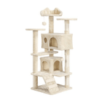 SmileMart 54.5" Double Condo Cat Tree with Scratching Post Tower