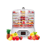 Wesoky Electric Food Dehydrator 400W 6 Round Tray, Transparent Visible Jerky/Fruit/Vegetable Food Dehydration