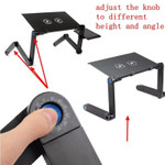 Adjustable Ergonomic foldable portable Laptop Stand desk for bed
