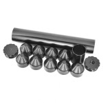 Black Aluminum Car Fuel Filter Solvent Trap Single Core For NAPA
