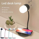 Bluetooth Speaker Wireless Charger Lamp