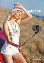 Selfie Stick Tripod with Bluetooth Remote Control / Cellphone Camera Holder