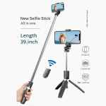 Selfie Stick Tripod with Bluetooth Remote Control / Cellphone Camera Holder