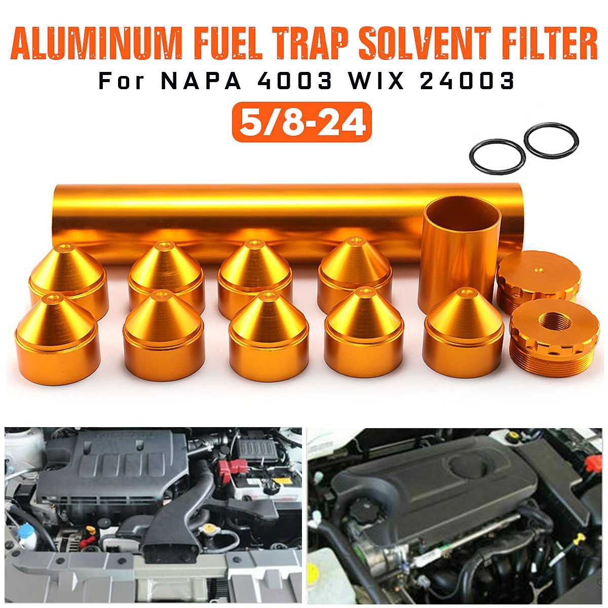 Aluminum Car Solvent Trap kit Filter Fuel For NAPA 4003 WIX 24003
