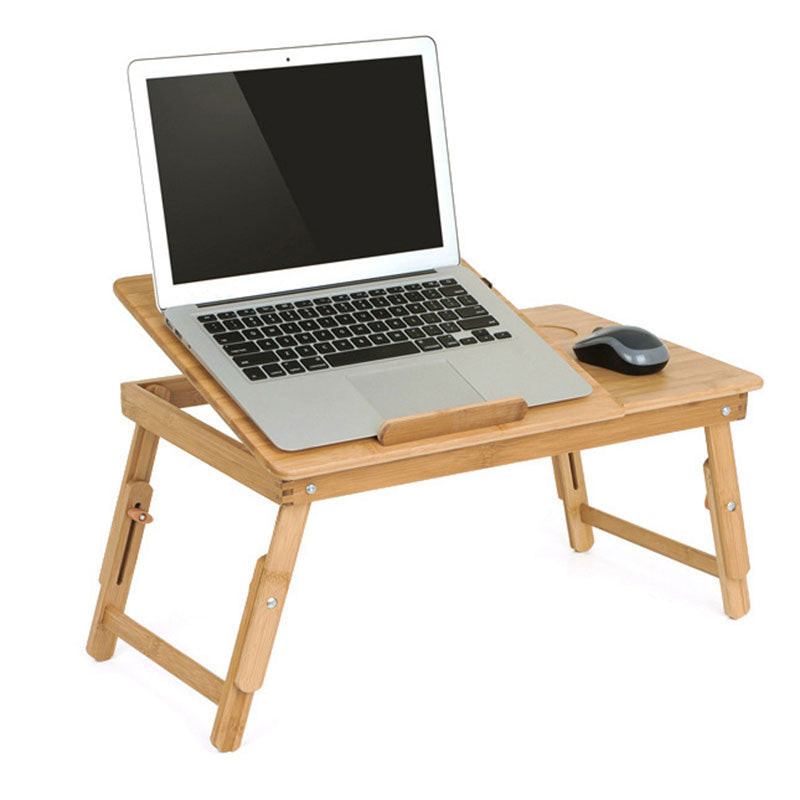 Wood Laptop Table Foldable Desk with Cooling Fan