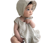 Baby Girl Vest and Shorts with Hat 3 pieces Set