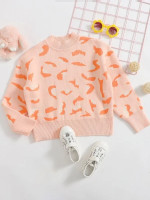 Girls Allover Pattern Sweater