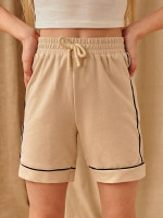 Girls Contrast Tipping Track Shorts