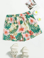 Girls Tropical Print Shorts