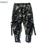 Men Camouflage Street Fashion Hip Hop Cargo Pants