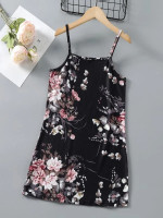 Girls Floral Print Cami Dress