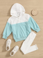 Toddler Girls Colorblock Sweatshirt & Leggings Set