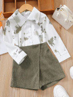Toddler Girls Tie Dye Blouse & Wrap Shorts