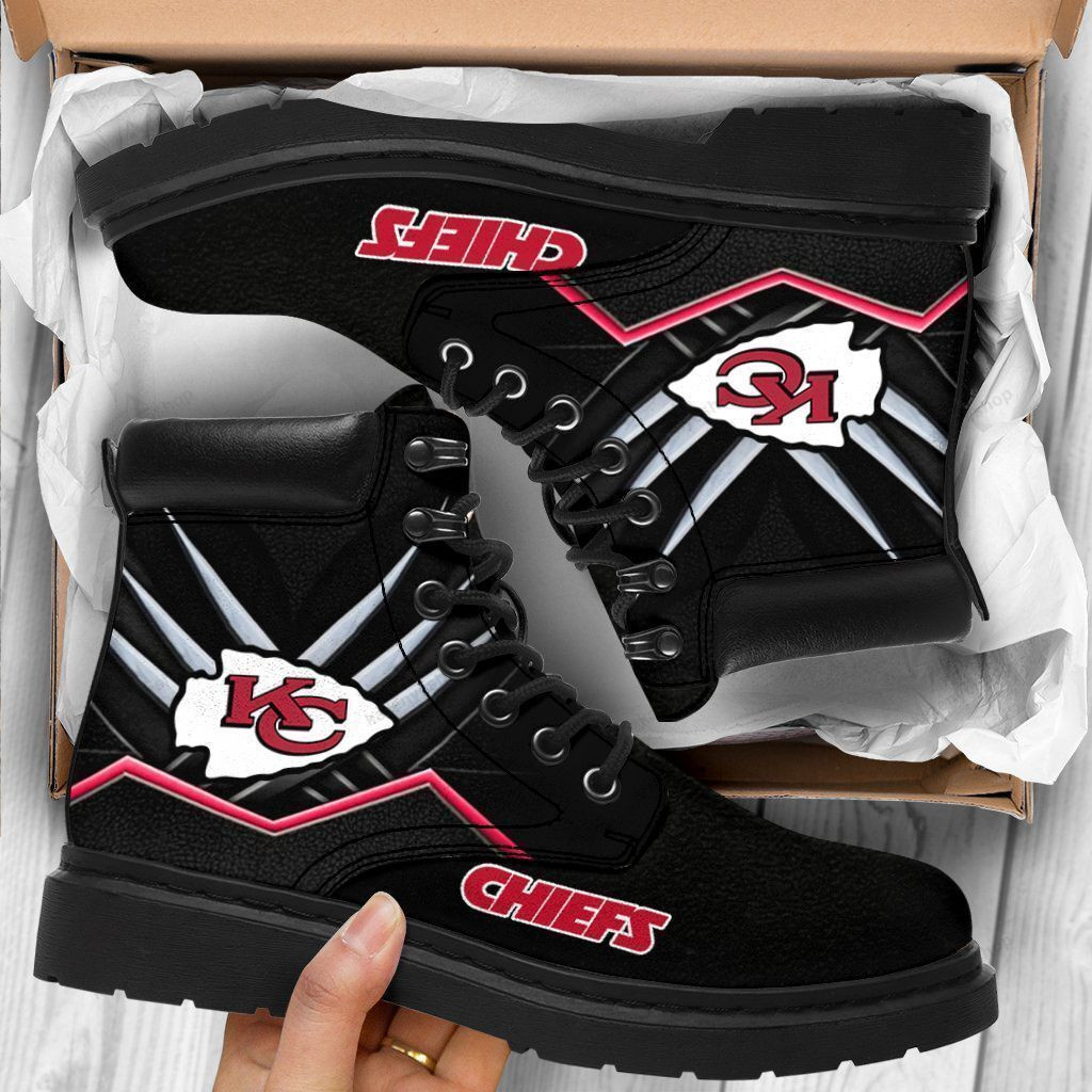 Kansas City Chiefs Boots - Premium Shoes/ Premium Leather Boots - Gift For Sports Lovers 231