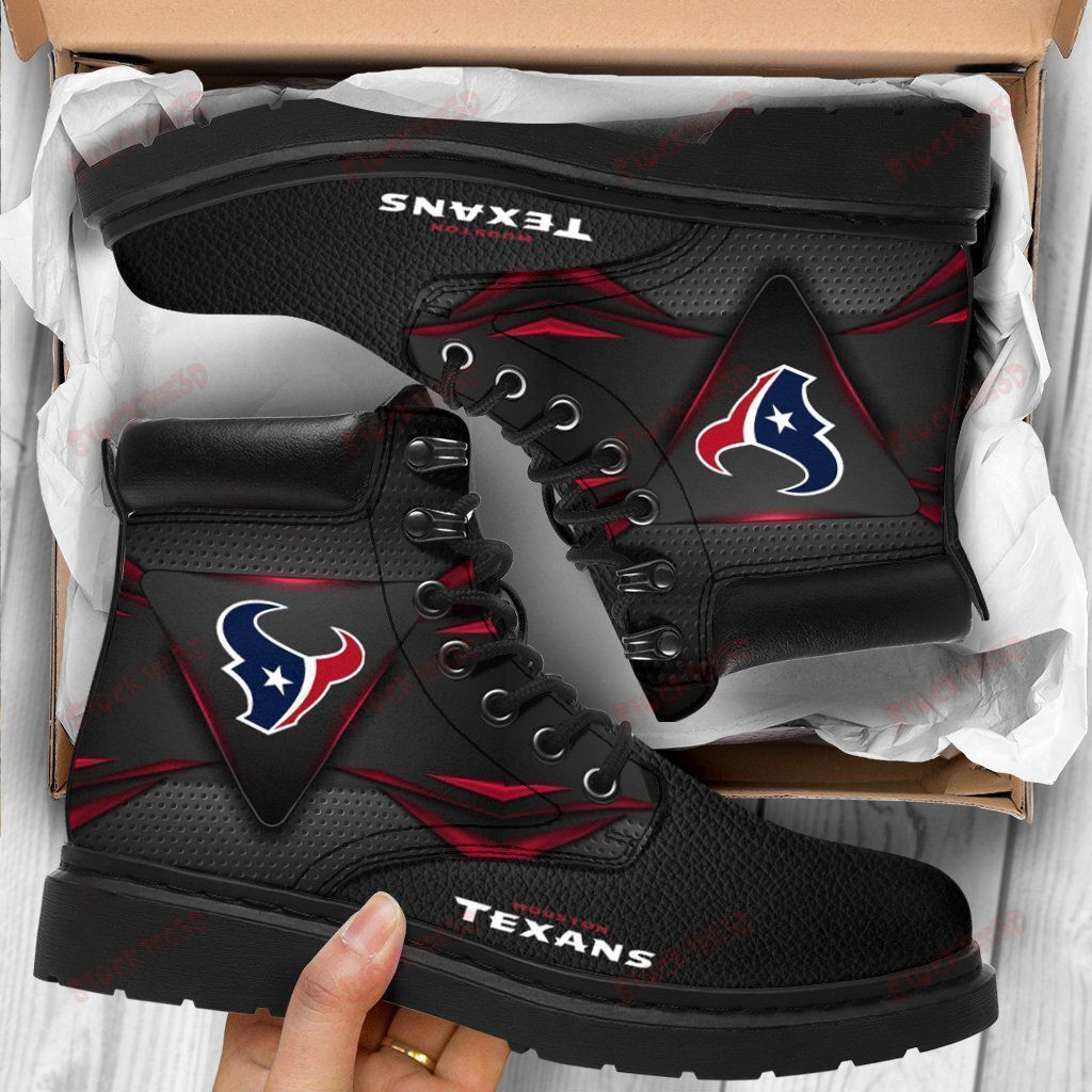 Houston Texans Boots - Premium Shoes/ Premium Leather Boots - Gift For Sports Lovers 056