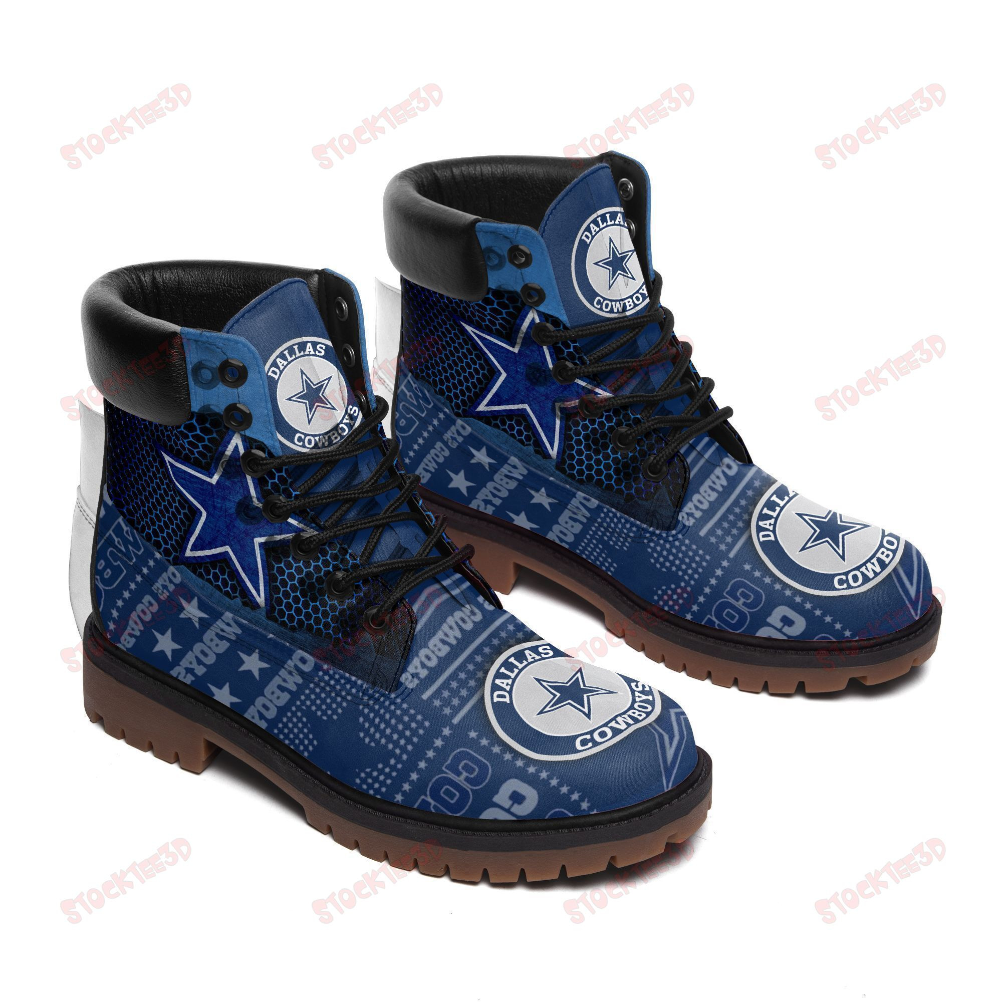 Dallas Cowboys Boots - Premium Shoes/ Premium Leather Boots - Gift For Sports Lovers 090