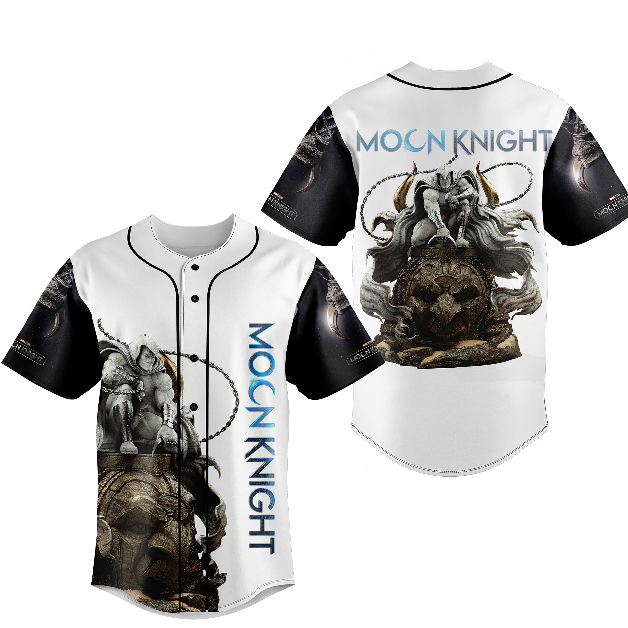 Moon Knight Baseball Shirt 3D All Over Printed