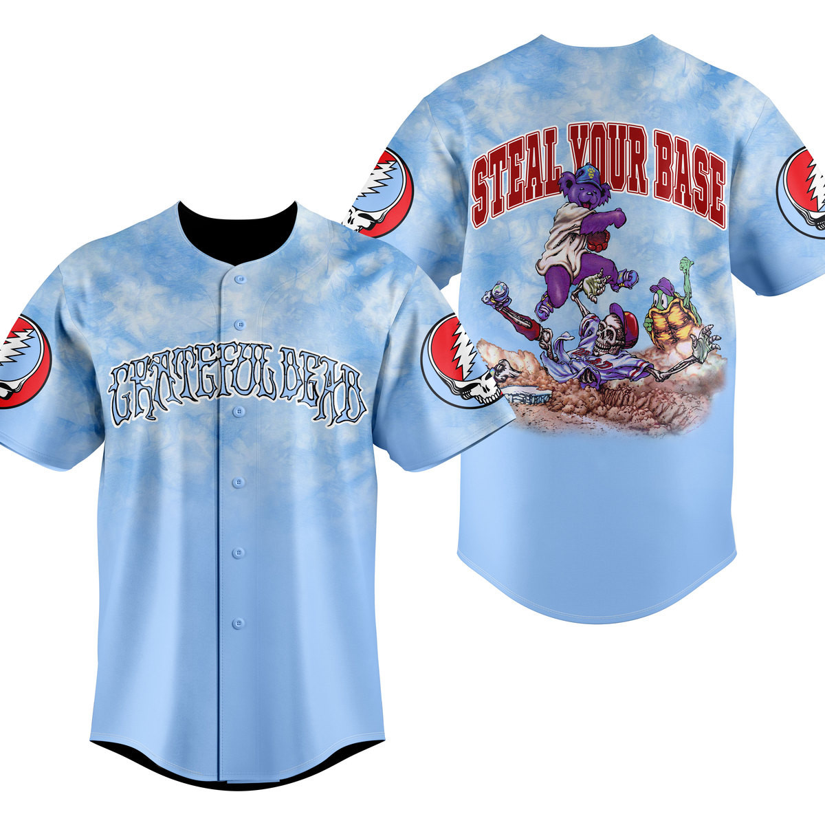 Grateful Dead Baseball Shirt 3D All Over Printed