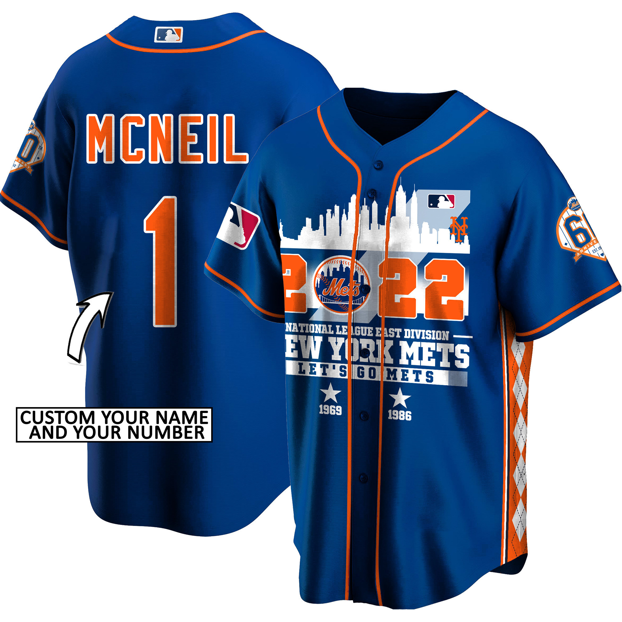 New York Mets Baseball Shirt 3D All Over Printed