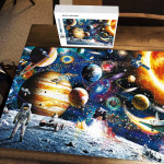Space Traveler Wooden Puzzle