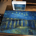 Starry Night Over the Rhone Wooden Puzzle