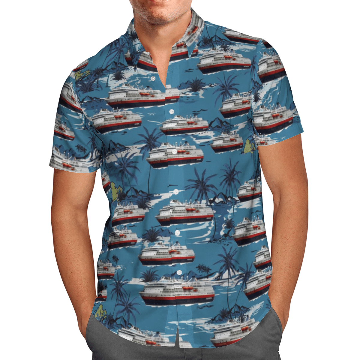 HOT Hurtigruten All Over Print Tropical Shirt1
