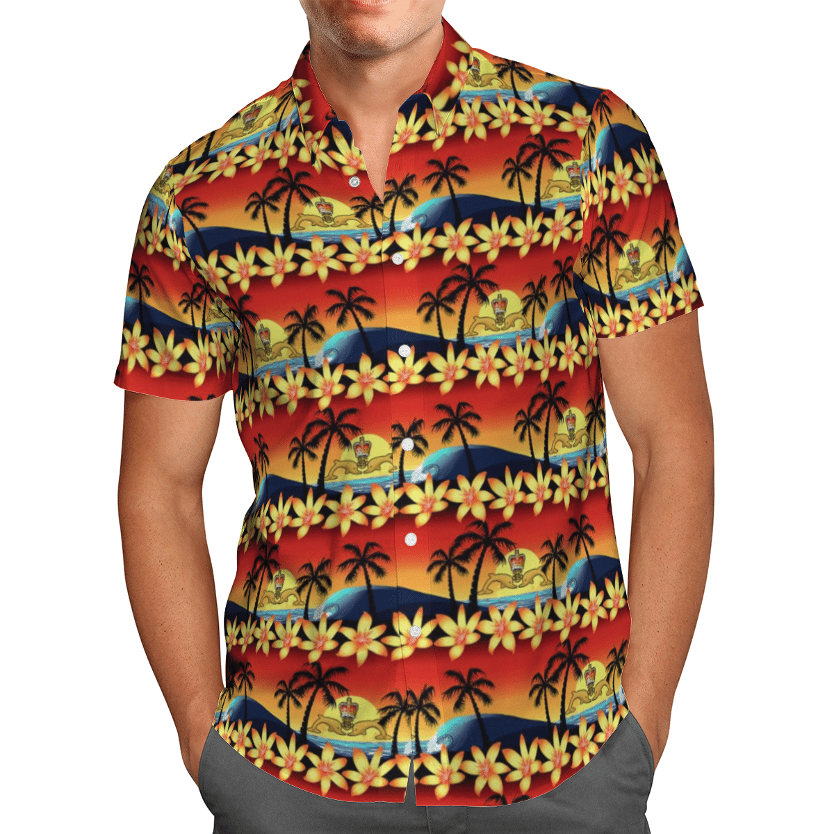 HOT RN Dolphins Badge All Over Print Tropical Shirt1