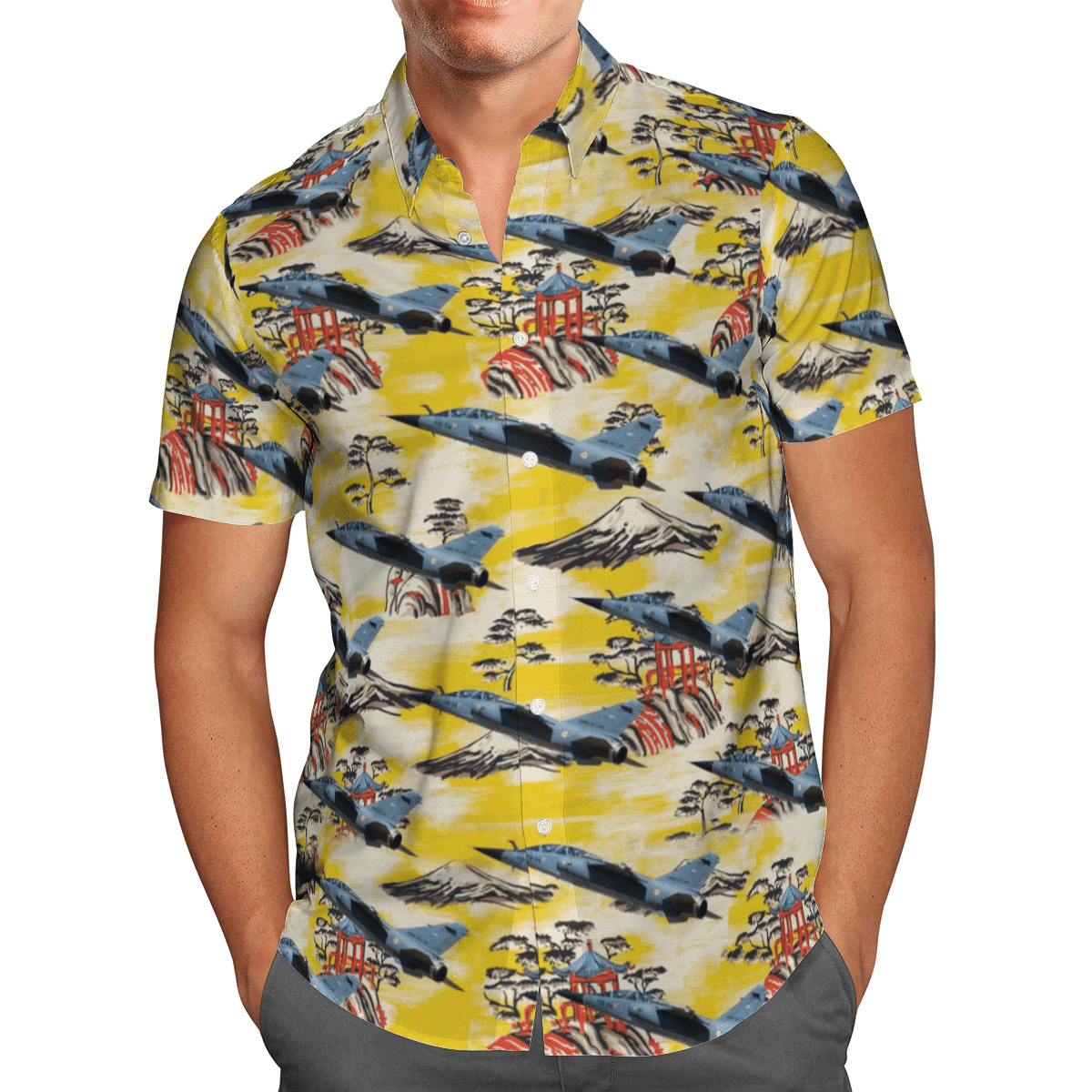 HOT Dassault Mirage F1 French Air Force All Over Print Tropical Shirt1