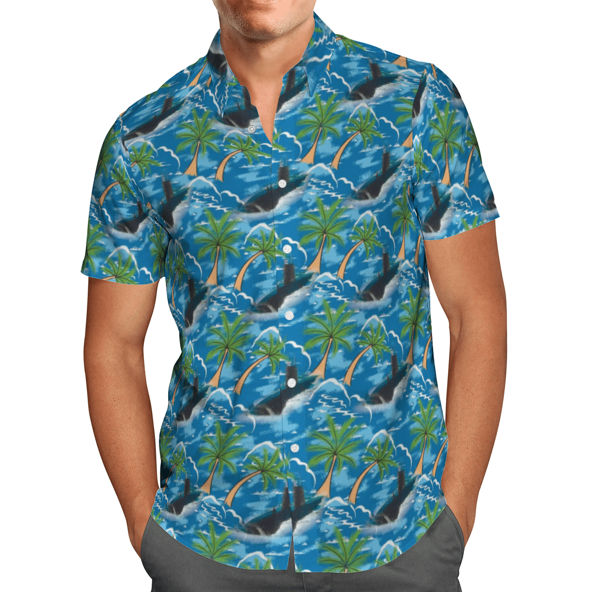 HOT RN Historical Swiftsure Class Attack Submarines All Over Print Tropical Shirt1