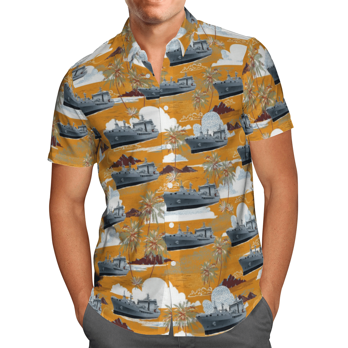 HOT RN RFA Tide-class Fast Fleet Tanker All Over Print Tropical Shirt1