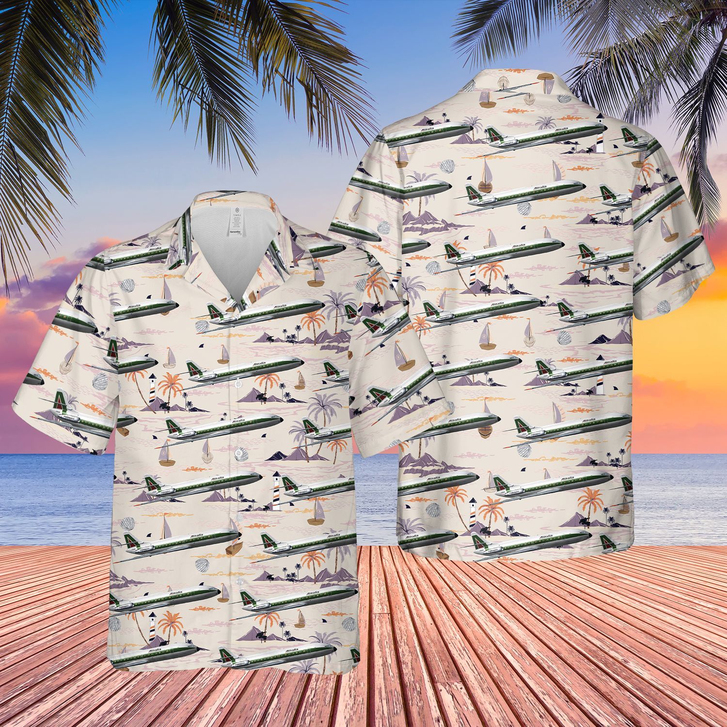 Get a new Hawaiian shirt to enjoy summer vacation 174