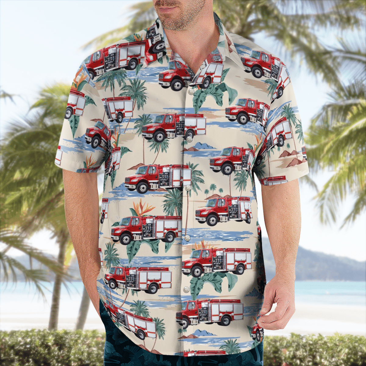 There are several styles of beach and Hawaiian shorts and tops to choose from 30