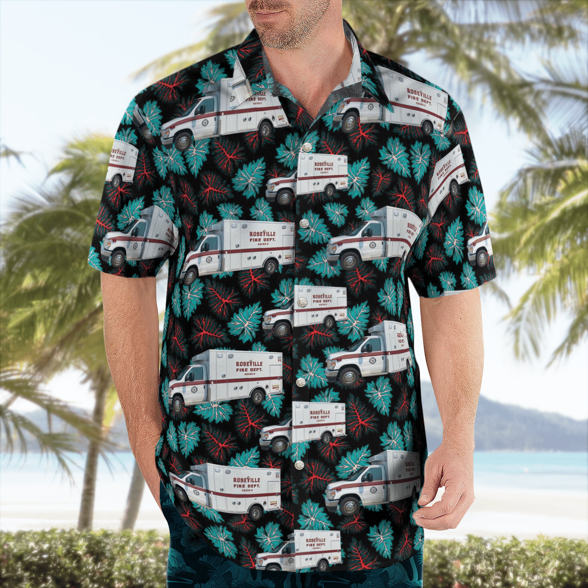 There are several styles of beach and Hawaiian shorts and tops to choose from 43
