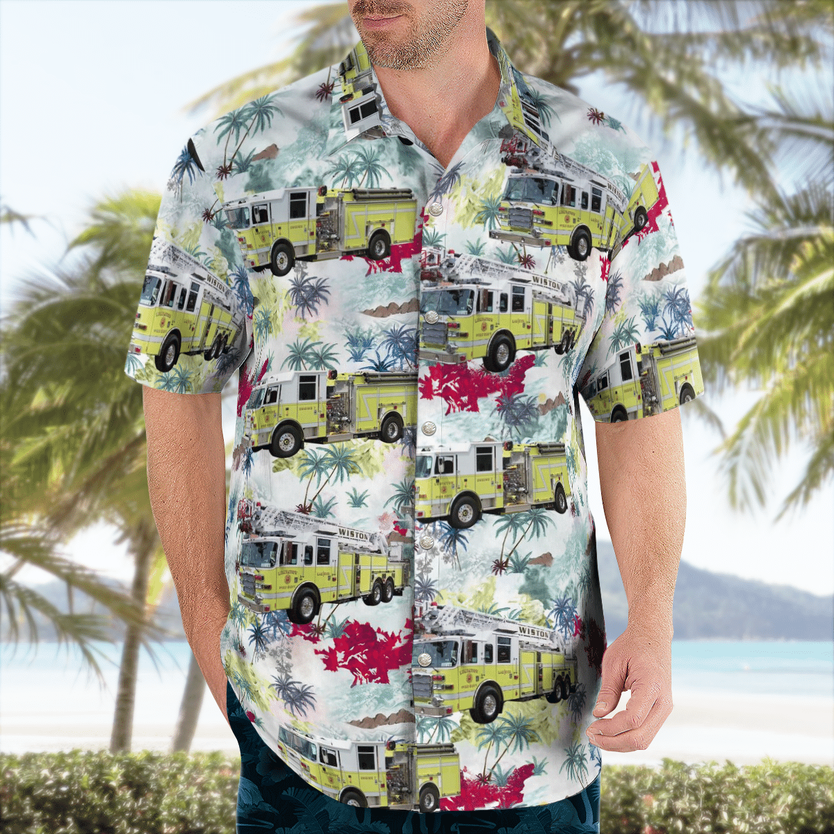 There are several styles of beach and Hawaiian shorts and tops to choose from 37
