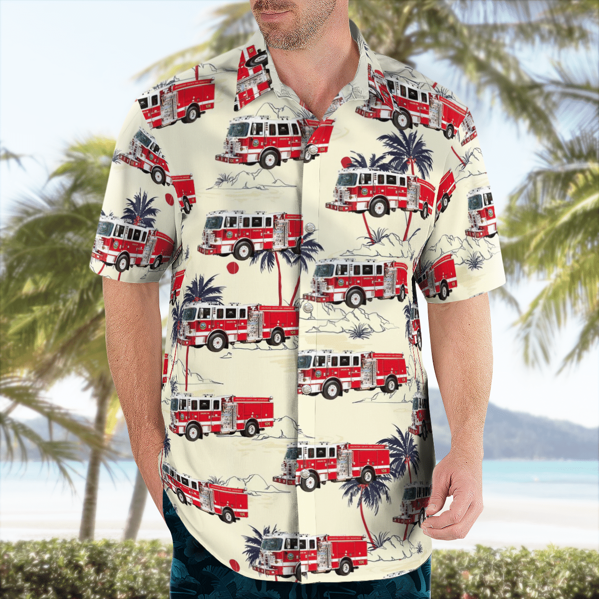 There are several styles of beach and Hawaiian shorts and tops to choose from 31